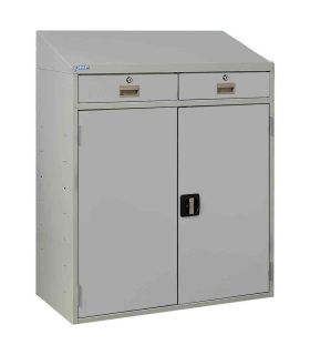 Bedford 88BDU1 Welded 2 Drawer Steel Sloping Top Desk Cabinet 