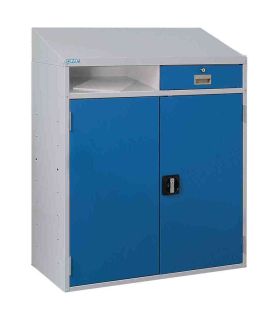 Bedford 88BDU1 Welded 2 Drawer Steel Sloping Top Desk Cabinet 