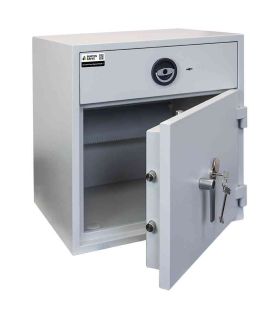 Burton Aver Eurograde 1 Key Locking Cash Deposit Safe Size 1KK  - Door ajar