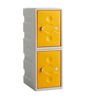 Probe UltraBox PLUS Low 2 Door Waterproof Plastic Locker - yellow