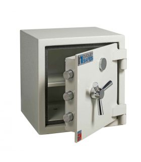 Dudley Europa Grade 1 MK3 Key Lock Fire Security Safe - £10,000 Insurance Rated - door ajar