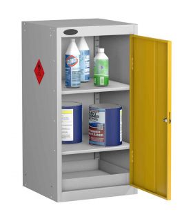 Probe HAZ-D Hazardous Substances Small Steel Cabinet - doors open