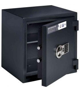 Burton Home Safe 3E Eurograde 0 £6,000 Rated Fire Security Safe - door ajar