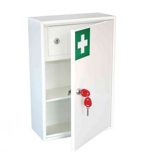 Securikey KFAK02 Wall Mounted First Aid Key Locking Cabinet - Door ajar