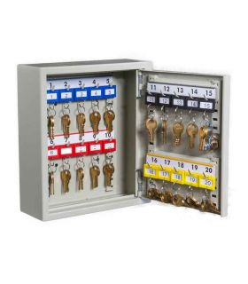KeySecure KS20 Key Storage Wall Fixed Cabinet 20 Keys - open