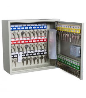 Key Secure KS50-EC-AUDIT Key Cabinet Electronic Combination 50 Keys with door open