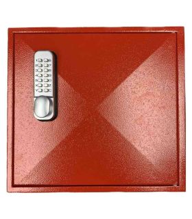 KeySecure DWC  Digital Push Button Fire Document Wall Cabinet - RED