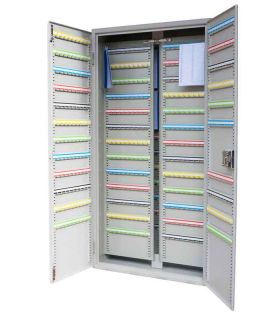 Key Secure KSE1500 Security Key Cabinet 1500 Hooks doors open and key panels in closed position