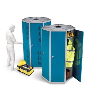 Probe 7 Door Steel Locker showing capacity and ventilation options