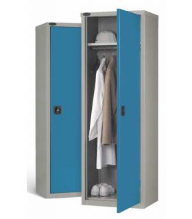 Steel Wardrobe 1 Door for Clothing - Probe SLW702418 - Blue