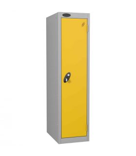 Probe Low 1 Door Steel Locker with Padlock Latch Hasp Lock yellow