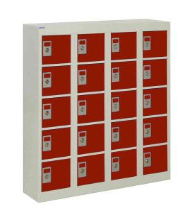 Probe HAZ-A Hazardous High Double Door Steel Cabinet - doors open