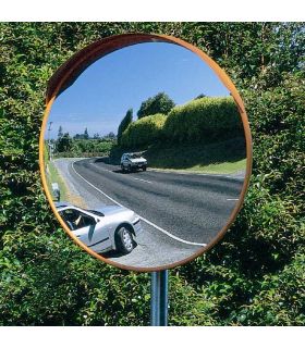 Stainless Steel Outdoor Convex Mirror - Securikey M16047C 450mm post mounted