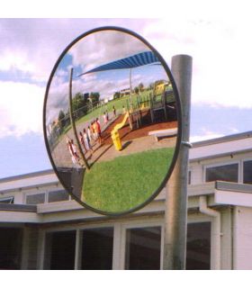 Securikey Standard Exterior Convex Mirror 900mm with Optional Post Mounting
