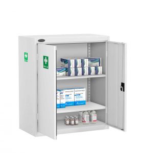 Probe MED-T Medical Low Double Door Steel Cabinet - doors open