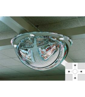 Panoramic Ceiling Dome 360deg 600mm Acrylic Mirror