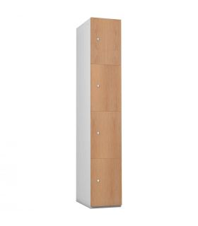 Probe 4 Door Oak TimberBox MFC Woodgrain Door Steel Locker