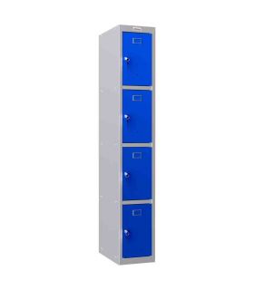 Next Day Delivery Locker | Phoenix PL 500D 4 Door Key Lock - blue