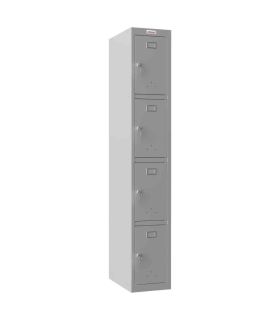 Next Day Delivery Locker | Phoenix PL 300D 4 Door Key Lock - grey