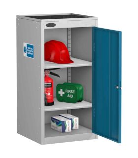 Probe PPE-LD Small PPE Storage Cabinet with Dished Top - door open