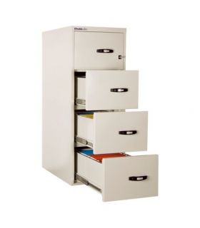 Chubbsafes 25 4 Drawer 1 Hour Fireproof Filing Cabinet - all 4 drawers open