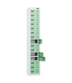 Probe UltraBox 4 Door Plastic Locker grey doors with optional sloping top