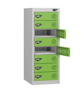 Probe UltraBox 4 Door Plastic Locker grey doors with optional sloping top