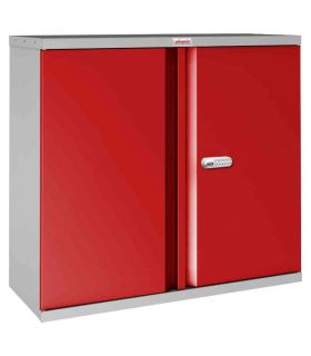 Phoenix SCL0891GRE 2 Door Red Electronic Steel Storage Cupboard