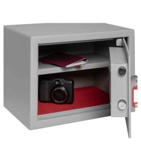 Securikey SFMV0K-S Mini Vault Silver Key Lock Security Safe - door open