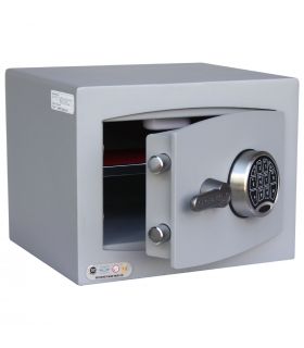 Securikey SFMV1FR-G Mini Vault Gold Key Lock Security Safe - door ajar