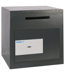 Chubbsafes Sigma Size 2 Key locking Black safe closed with deposit slot