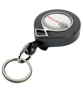 KeyBak MINI-BAK Split Ring Key Reel 60cm Nylon Cord - supplied in a Twin Pack