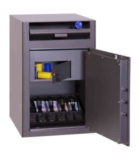 Phoenix SS0998FD  Fingerprint Locking Deposit Safe - doors open