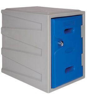 G Force LK01 Mini 1 Door Weather Resistant Plastic Locker - Blue