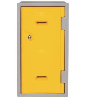 G Force LK02 600mm High Weather ResistantPlastic Locker - Yellow