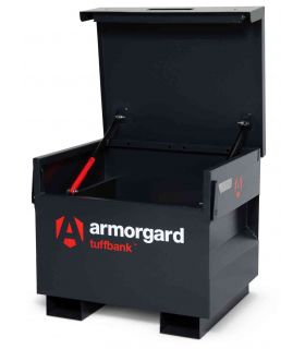 New Armorgard Tuffbank Site Tool Security Box TB21 - 765mm wide - open