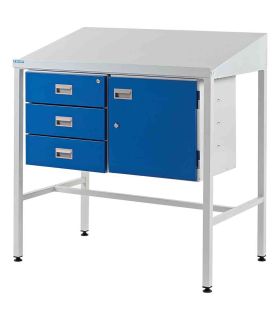 Bedford 88BDU1 Welded 2 Drawer Steel Sloping Top Desk Cabinet 