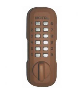 Lockey Digital Spare Door Key Safe - Terracotta