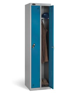 Probe Twin Locker 1780x460x460 key locking blue door open