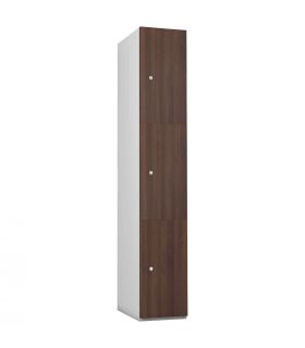 Probe 3 Door Walnut TimberBox MFC Woodgrain Door Steel Locker