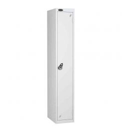 Probe 1 Door Combination Locking High Metal Locker white/white