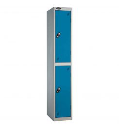  Probe 2 Door High Steel Storage Locker Padlock Hasp Lock - blue door