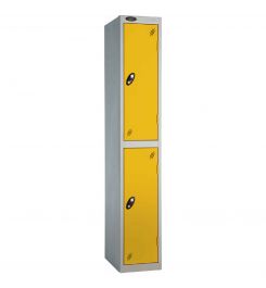 Probe 2 Door High Metal Locker Type P Combination Lock yellow