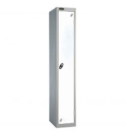  Probe 1 Door High Steel Storage Locker Padlock Hasp Lock - white door