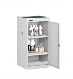 Probe AA-UD Acid Alkali Small Steel Cabinet with Dished Top - door open