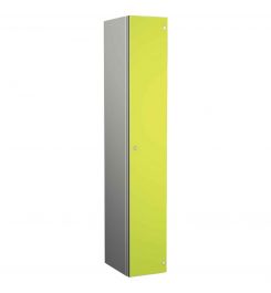 Probe ZENBOX Aluminium Single Laminate Door Locker in Lime Yellow