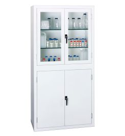 Bedford 88S894 Viewcab Split Steel Safety Glass Door Cabinet