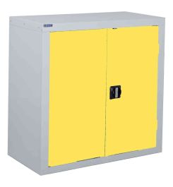 Probe HAZ-A Hazardous High Double Door Steel Cabinet - doors open