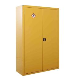 Probe HAZ-A Hazardous High Double Door Steel Cabinet - doors open