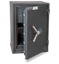 Burton Firesec 10/60 2K Key Locking Security Fireproof Safe - door ajar